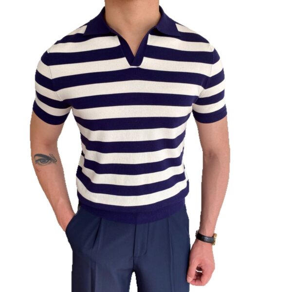Men's Versatile Striped Casual Shirt - Image 5
