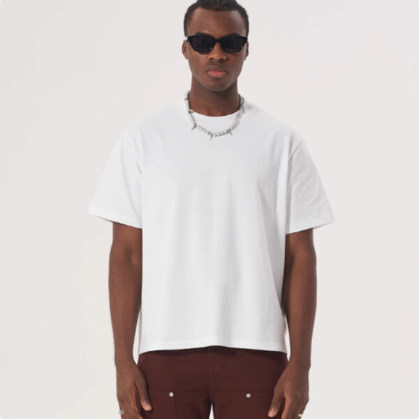 Tall And Versatile Pure Cotton T-shirt American Style - Image 6