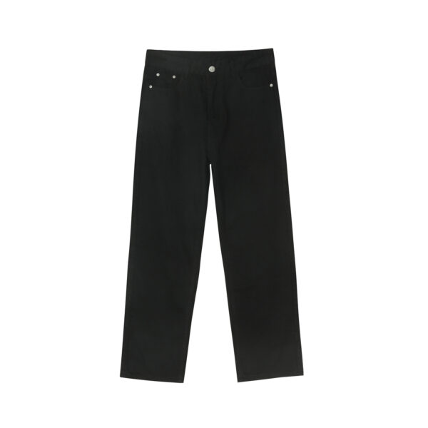 Black And White Basic Simple Jeans Men's Slim Trousers - Image 10