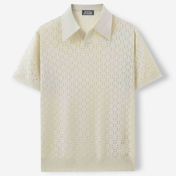 Fashion Dovetail Collar Tencel Men's Casual Sweater - Image 8