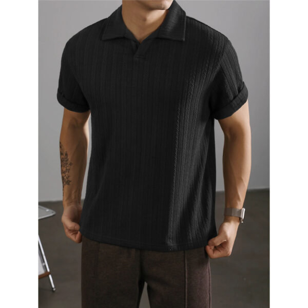 Wheat Woven Texture Summer Breathable Slim Fit Business - Image 6