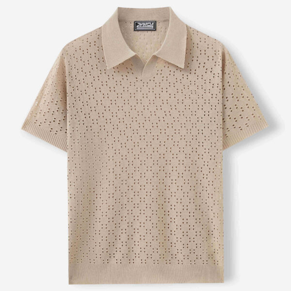 Fashion Dovetail Collar Tencel Men's Casual Sweater - Image 2
