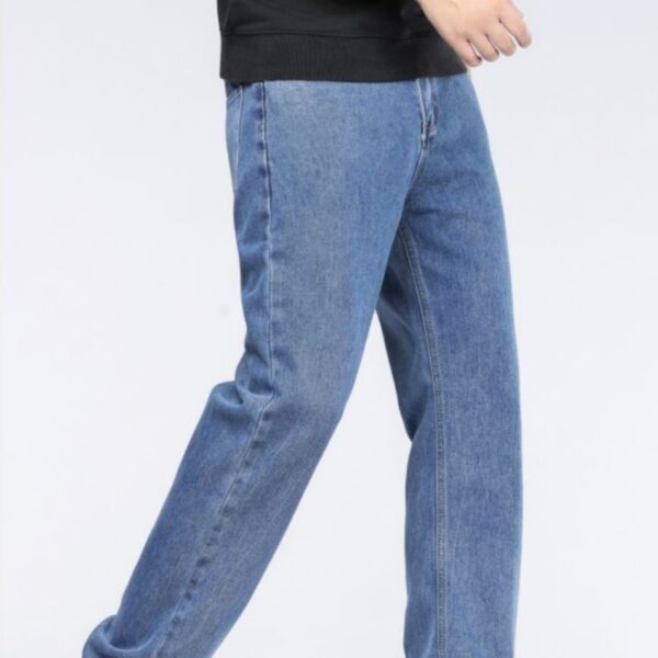 Men's Simple Casual Extra Long Jeans - Image 6