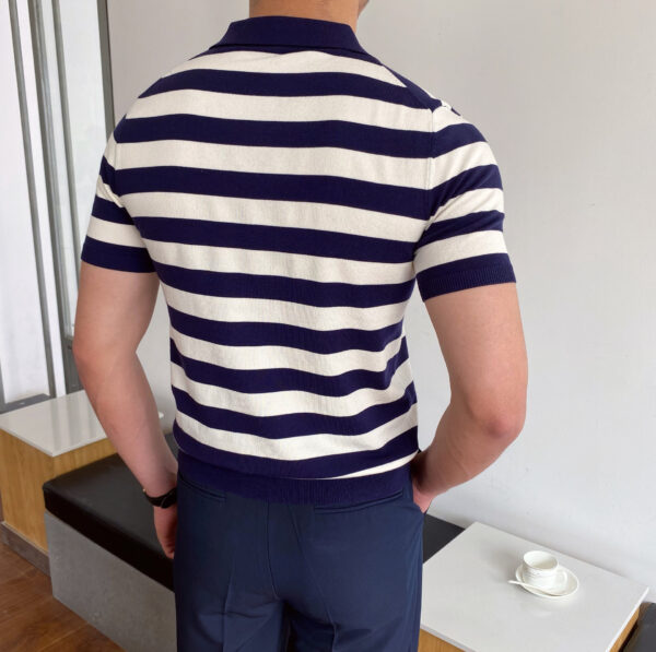 Men's Versatile Striped Casual Shirt - Image 3