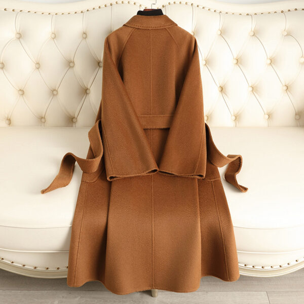 Double-sided Water Ripple Woolen Coat - Image 9
