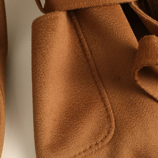 Double-sided Water Ripple Woolen Coat - Image 3
