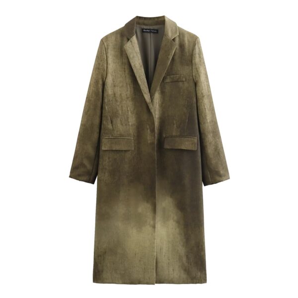 Women's Fashion Casual Tie-dye Long Coat - Image 5