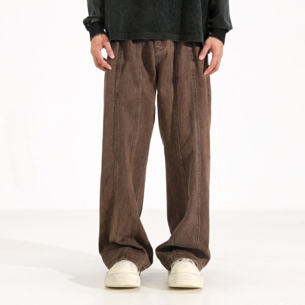 Maillard American Retro Drooping Straight Jeans - Image 3