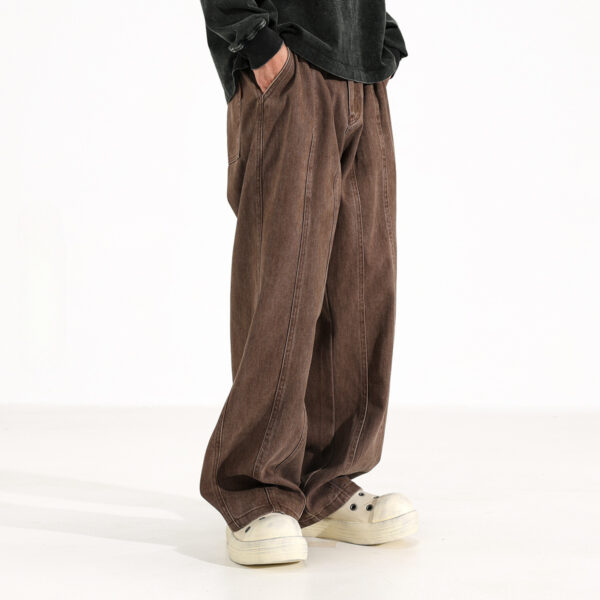 Maillard American Retro Drooping Straight Jeans - Image 4