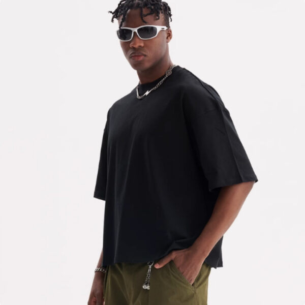 Tall And Versatile Pure Cotton T-shirt American Style - Image 4