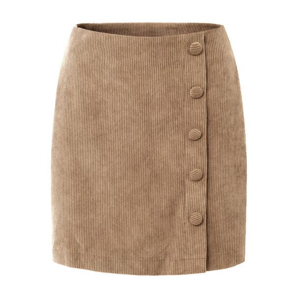Women's Corduroy Skirt High Waist Slim Hip Skirt - Image 5