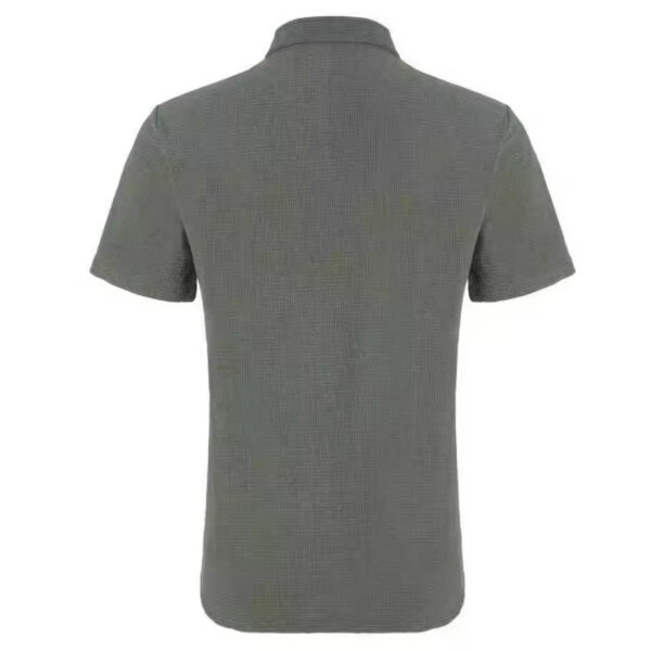 Men's Casual Loose Plaid Short Sleeve Shirt - Image 2