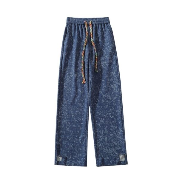 Straight Loose Pu Shuai Casual Long Pants - Image 3