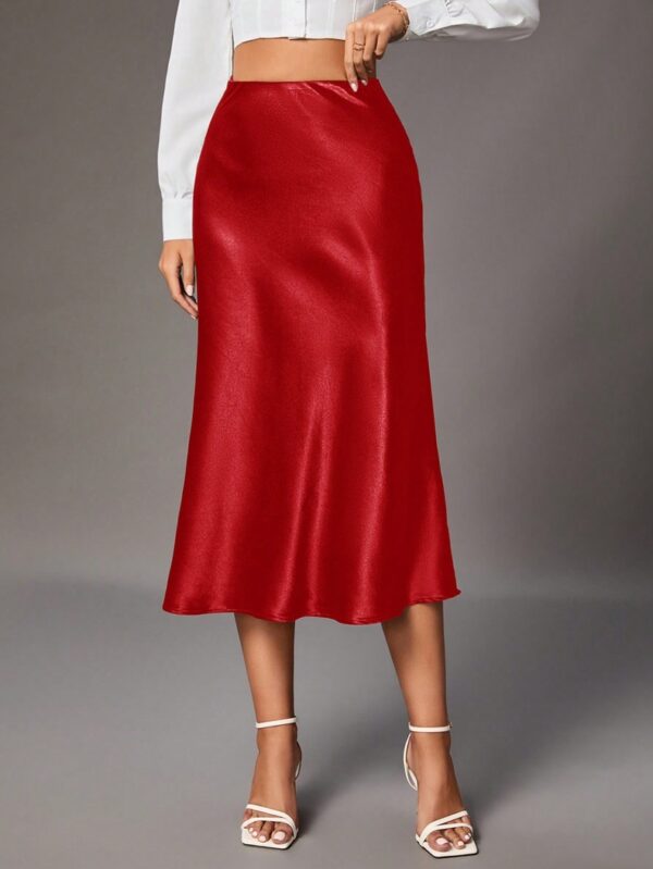 High-Grade Small Artificial Silk European And American Skirt - Image 2